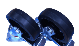 Roulettes pivotantes freinées (x2) Ø160mm